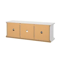 Mobili Porta Tv > Dmora Porta TV 149x41x50h cm 2 ante - Ziba Bianco