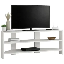 Porta TV bianco 110x36x45h cm in legno - Naypyidaw
