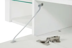 Porta TV bianco 160x40x35h cm in legno - Ivy