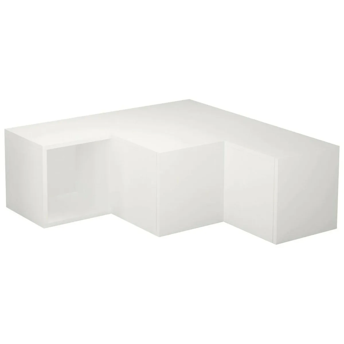 Mobili Porta Tv|Salotto > Dmora Porta TV 90x92x32h cm in legno - Fiorenza Bianco