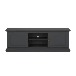 Porta TV grigio 149x41x50h cm 2 ante - Ziba