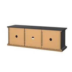 Porta TV grigio 149x41x50h cm 2 ante - Ziba