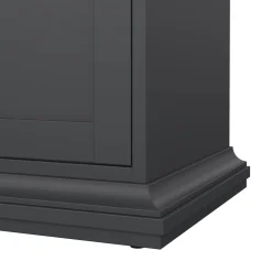 Porta TV grigio 149x41x50h cm 2 ante - Ziba