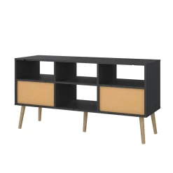 Mobili Porta Tv > Dmora Porta TV 117x39x60h cm in legno - Conte Grigio