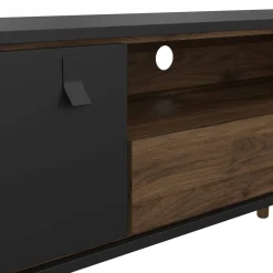 Porta TV nero,noce 150x40x59h cm in legno - Antoine