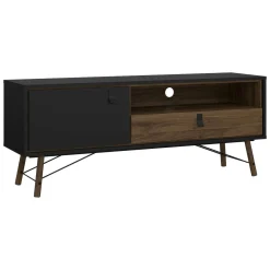 Porta TV nero,noce 150x40x59h cm in legno - Antoine