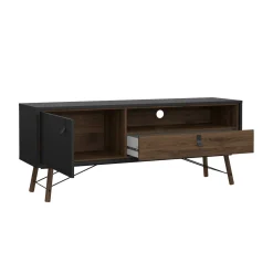 Porta TV nero,noce 150x40x59h cm in legno - Antoine