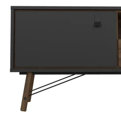 Porta TV nero,noce 150x40x59h cm in legno - Antoine
