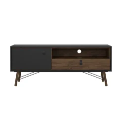 Porta TV nero,noce 150x40x59h cm in legno - Antoine