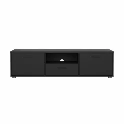 Mobili Porta Tv > Dmora Porta TV 147x39x38h cm 2 ante e 1 cassetto - Charo Nero