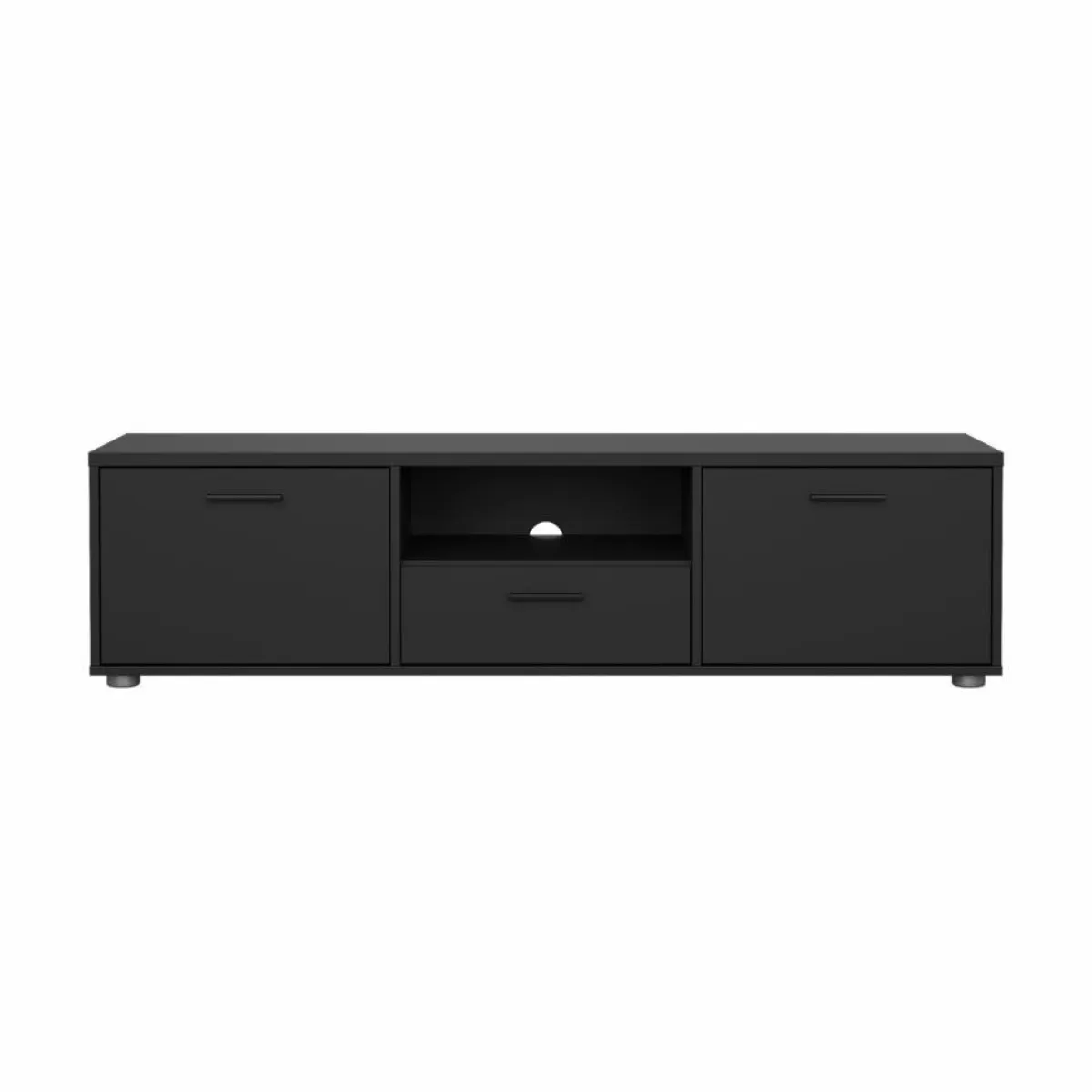 Mobili Porta Tv > Dmora Porta TV 147x39x38h cm 2 ante e 1 cassetto - Charo Nero