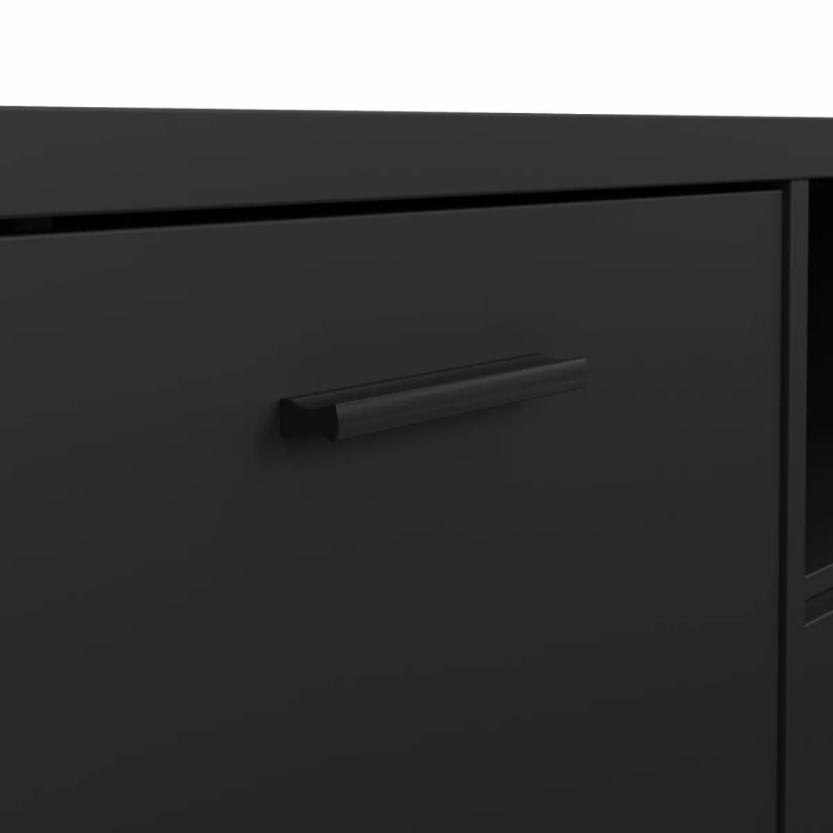 Mobili Porta Tv > Dmora Porta TV 147x39x38h cm 2 ante e 1 cassetto - Charo Nero