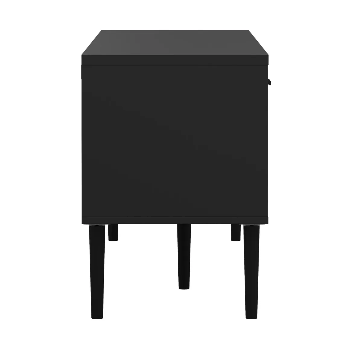 Porta TV nero 177x39x56h cm 2 ante e 1 cassetto - Anselme