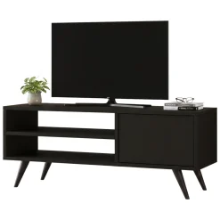 Porta TV nero 110x40x44h cm in legno - HuLanqi