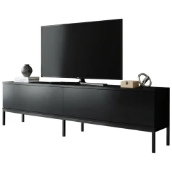 Mobili Porta Tv|Salotto > Dmora Porta TV 180x30x47h cm modulabile - Espero Nero