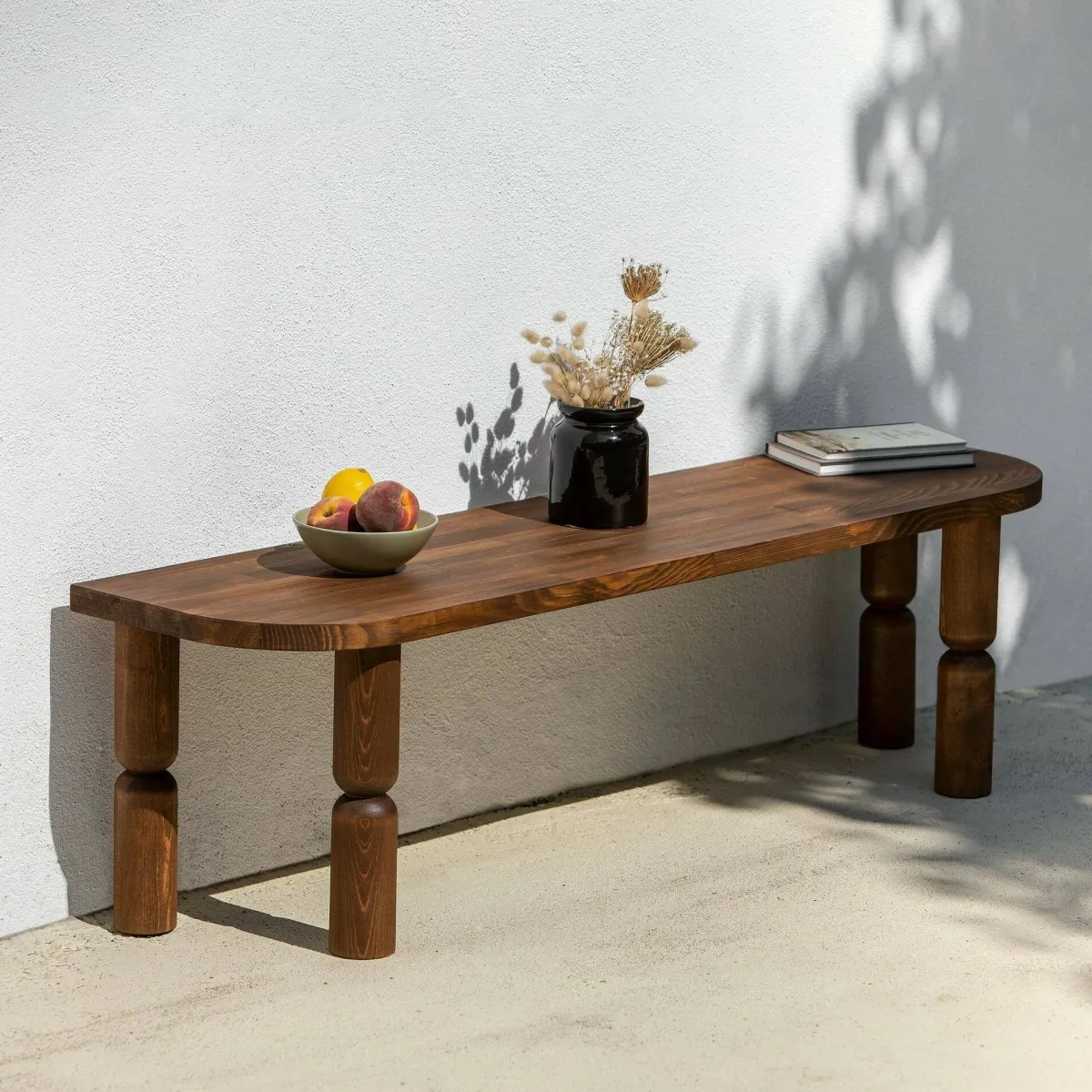 Mobili Porta Tv|Salotto > Dmora Porta TV noce 140x35x40h cm in legno - Fengshen Marrone Noce