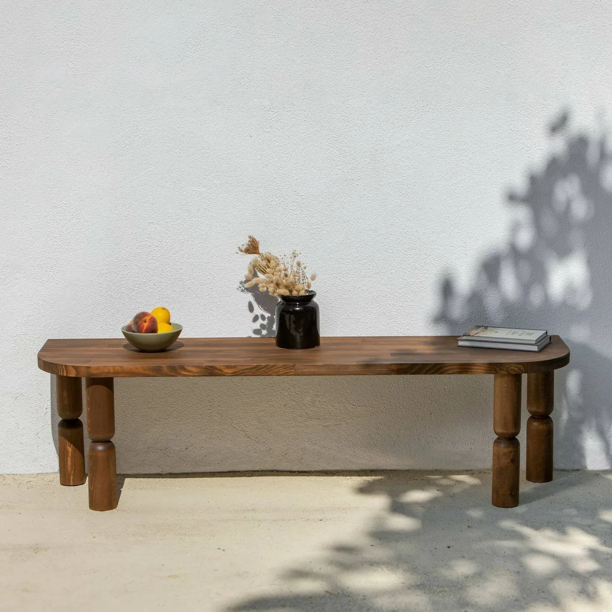 Mobili Porta Tv|Salotto > Dmora Porta TV noce 140x35x40h cm in legno - Fengshen Marrone Noce