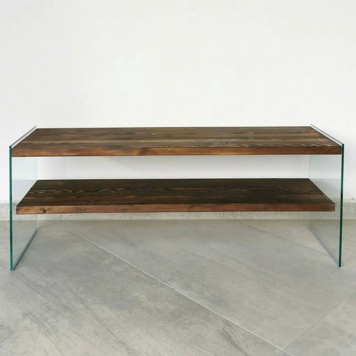Porta TV noce 120x35x45h cm in legno - Italia