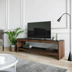 Porta TV noce 140x40x45h cm in legno - Wiley
