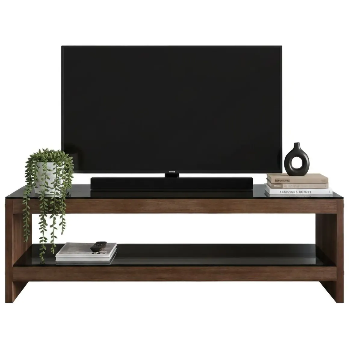 Porta TV noce 140x40x45h cm in legno - Wiley