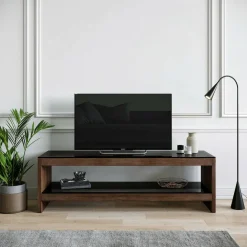 Porta TV noce 140x40x45h cm in legno - Wiley