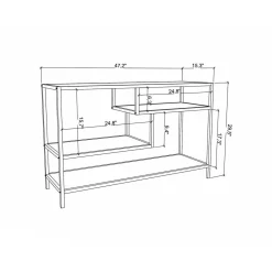 Mobili Porta Tv|Salotto > Dmora Porta TV oro e quercia 120x39x75h cm in legno - Ivette Marrone, Oro Quercia