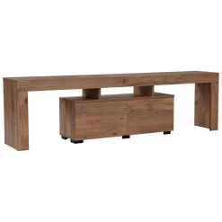 Mobili Porta Tv > Dmora Porta TV pino 180x31x50h cm 2 ante - Andarna Marrone Pino