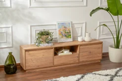 Porta TV pino 160x29x42h cm 3 ante - Morrigan