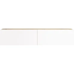 Porta TV quercia e bianco 140x31x29h cm 2 ante - Principi