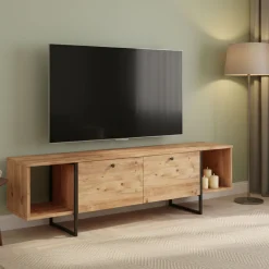 Porta TV quercia 160x40x47h cm 2 ante - Barzana