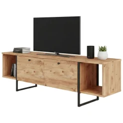 Porta TV quercia 160x40x47h cm 2 ante - Barzana
