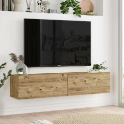 Porta TV quercia 140x31x29h cm 2 ante - Diaspro
