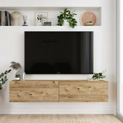 Porta TV quercia 140x31x29h cm 2 ante - Diaspro
