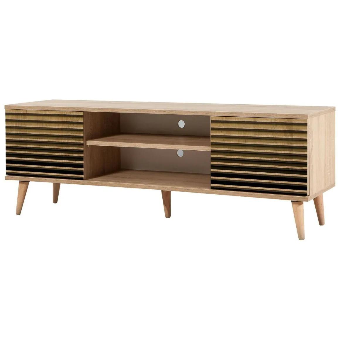Porta TV quercia 140x40x50h cm 2 ante - Enrica
