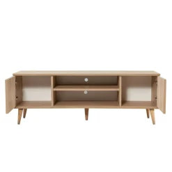 Porta TV quercia 140x40x50h cm 2 ante - Enrica