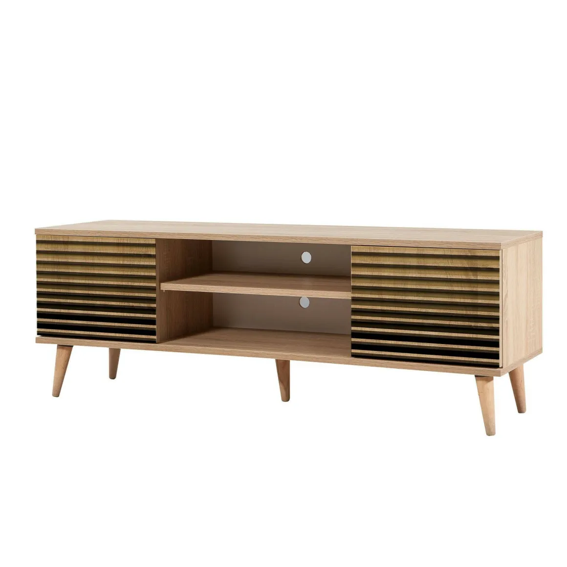 Porta TV quercia 140x40x50h cm 2 ante - Enrica