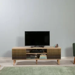 Porta TV quercia 140x40x50h cm 2 ante - Enrica