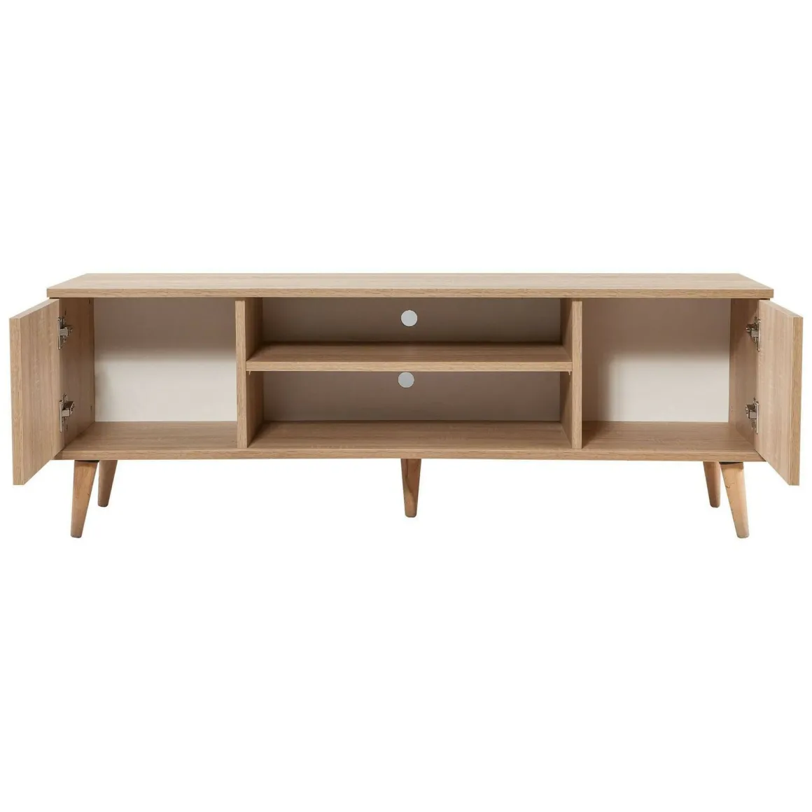 Porta TV quercia 140x40x50h cm 2 ante - Enrica
