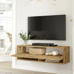 Porta TV quercia 100x31x29h cm in legno - Iva