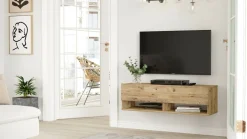 Porta TV quercia 100x31x29h cm in legno - Iva