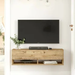 Porta TV quercia 100x31x29h cm in legno - Iva