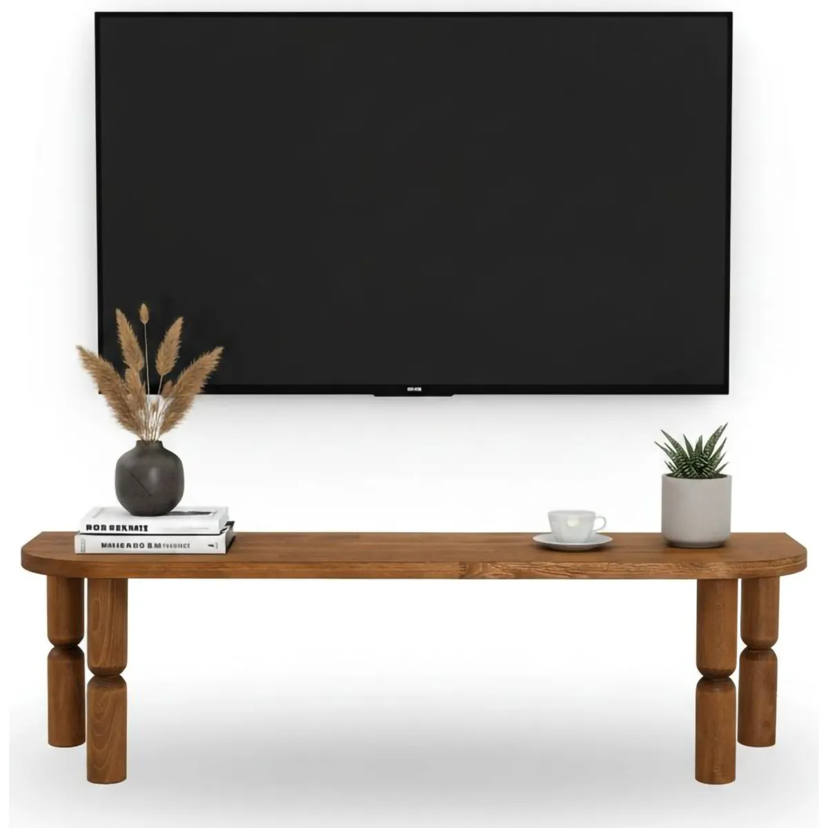 Mobili Porta Tv|Salotto > Dmora Porta TV quercia 140x35x40h cm in legno - Fengshen Marrone Quercia