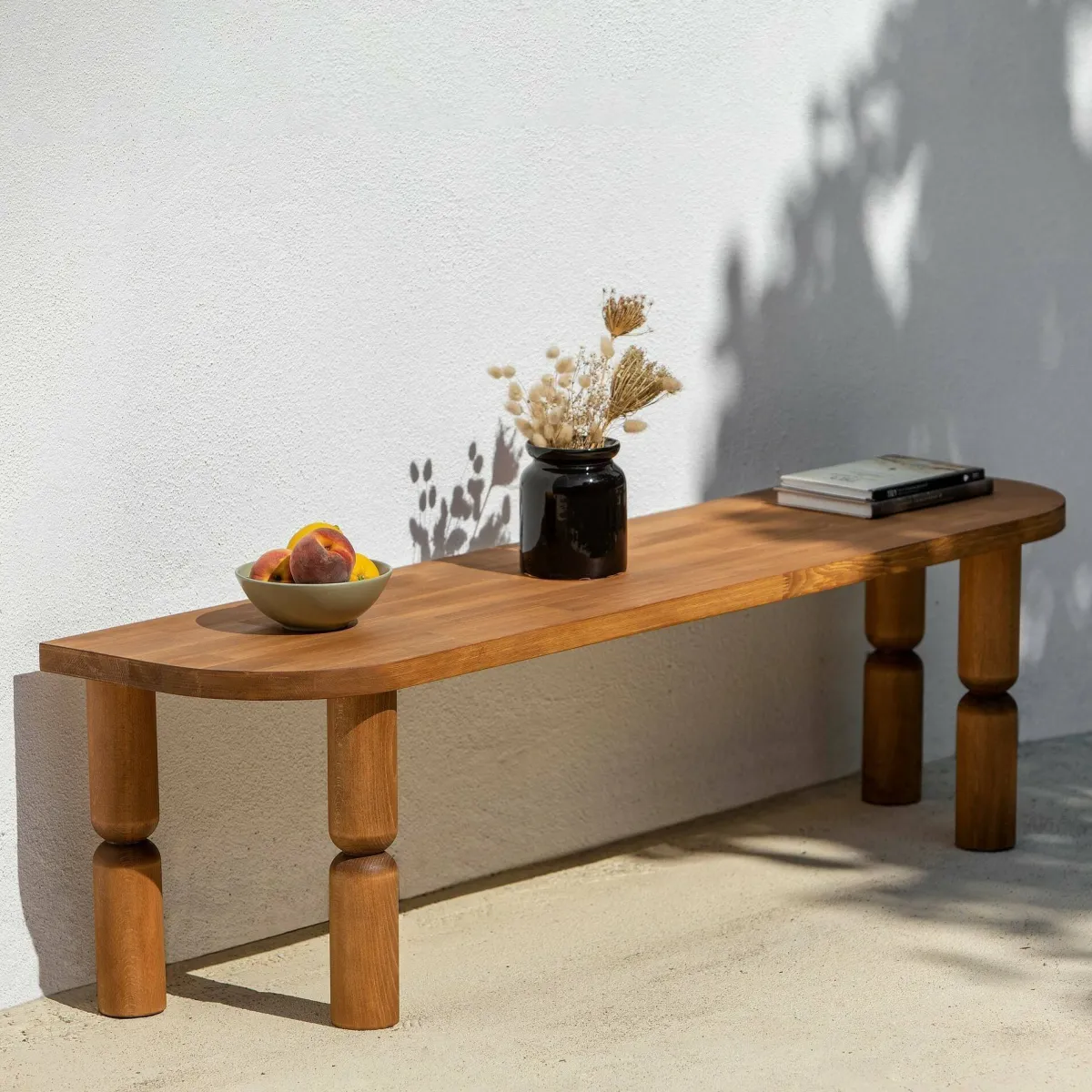 Mobili Porta Tv|Salotto > Dmora Porta TV quercia 140x35x40h cm in legno - Fengshen Marrone Quercia