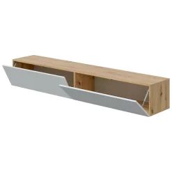 Porta TV rovere nodi e bianco 180x34x28h cm 2 ante - Senectus
