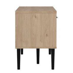 Mobili Porta Tv > Dmora Porta TV rovere 147x39x56h cm 2 ante e 1 cassetto - elie Marrone Rovere