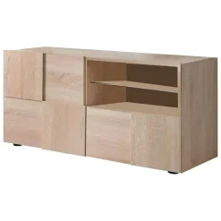 Porta TV rovere 122x43x57h cm in legno - Ward