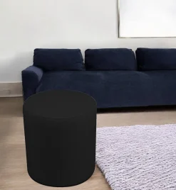 Pouf > Dmora Pouf cilindrico 40x40x42h cm - Lisboa Nero