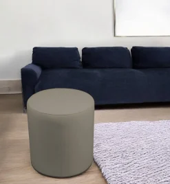 Pouf > Dmora Pouf cilindrico tortora 40x40x42h cm - Lisboa Grigio Tortora