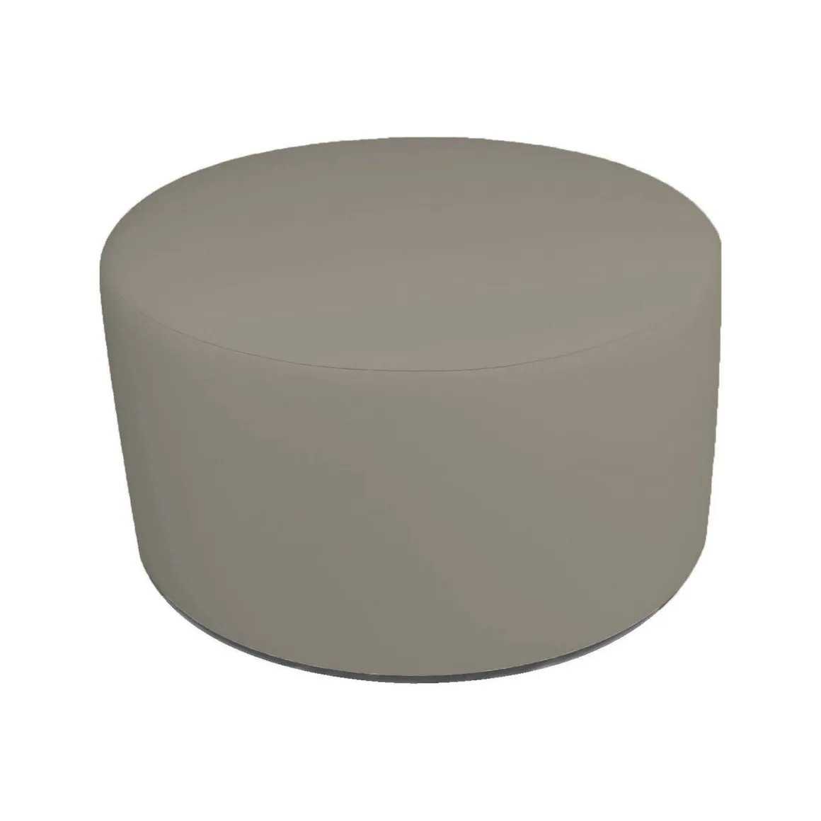 Pouf cilindrico tortora 79x79x42h cm - Anacapri
