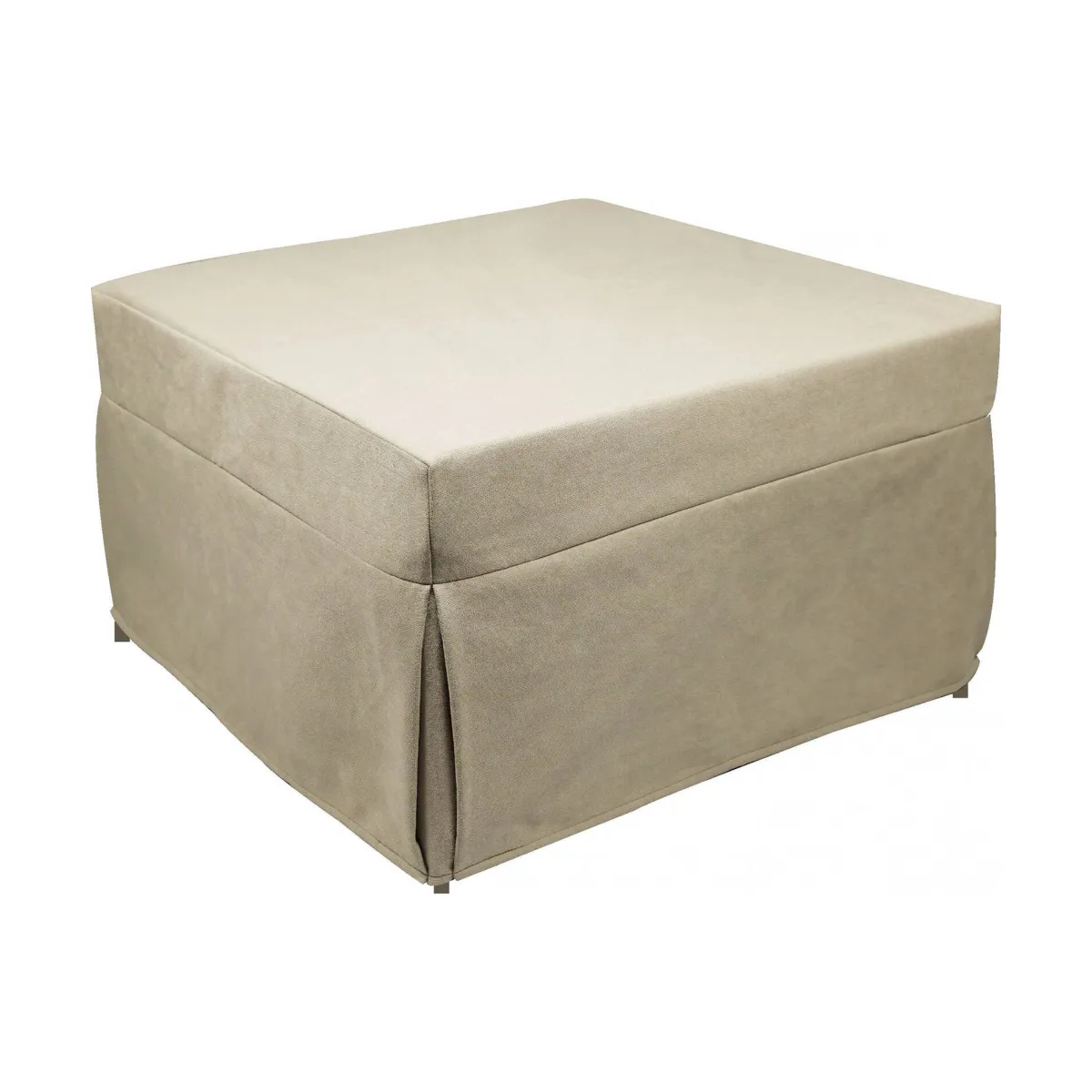 Pouf > Dmora Pouf cubico 78x78x45h cm - letto Arno Beige
